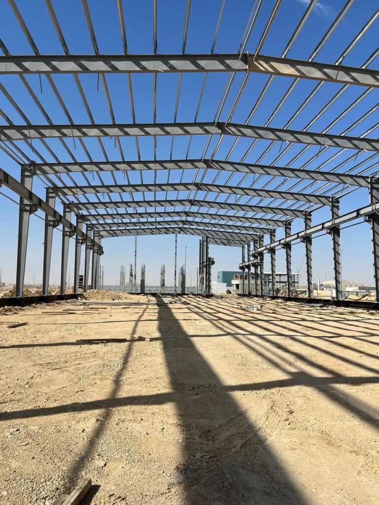 مقاول بناء هناجر ومستودعات0507242281 الهيكل المعدنية حسب الموصفات الهندسيه تفصيل وتركيب الهيكل المعدنية جده الصناعيه الثانيه مدن